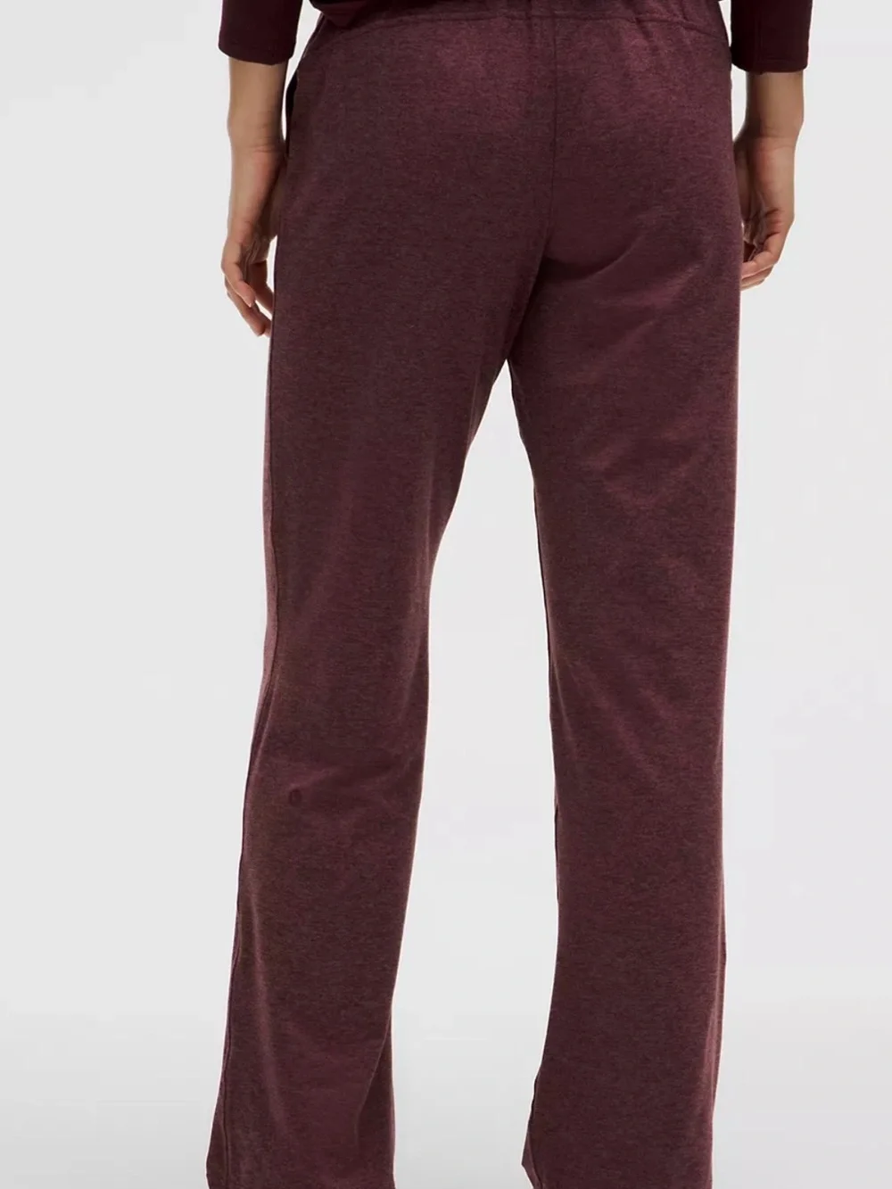 Lululemon Athletica Soft Jersey Straight Leg Pant - Red Merlot - Size 2